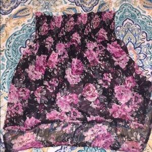 Sheer floral top